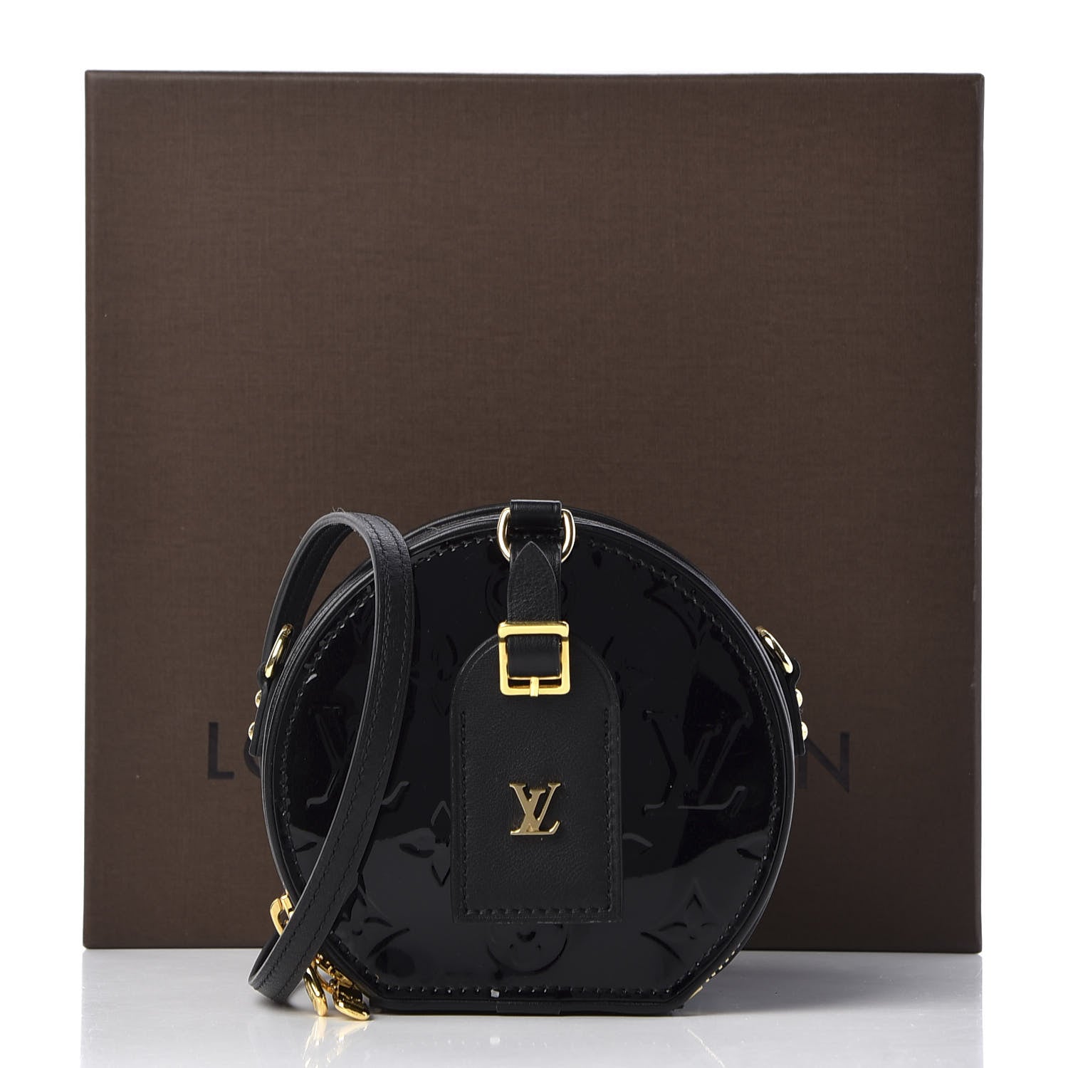 Louis Vuitton Vernis Mini Boite Chapeau Souple Black 9 of 9