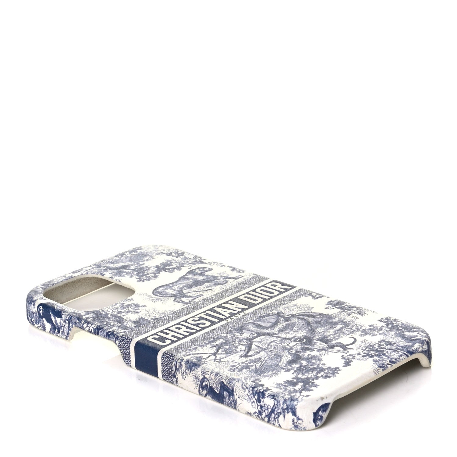 Christian Dior Calfskin Toile De Jouy iPhone 12 Pro Case Blue Multicolor 3 of 4