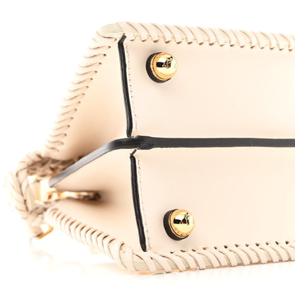 Fendi Vitello King Shiny Nappa Intreccio Petite Peekaboo I SEE U Satchel Camelia 11 of 13