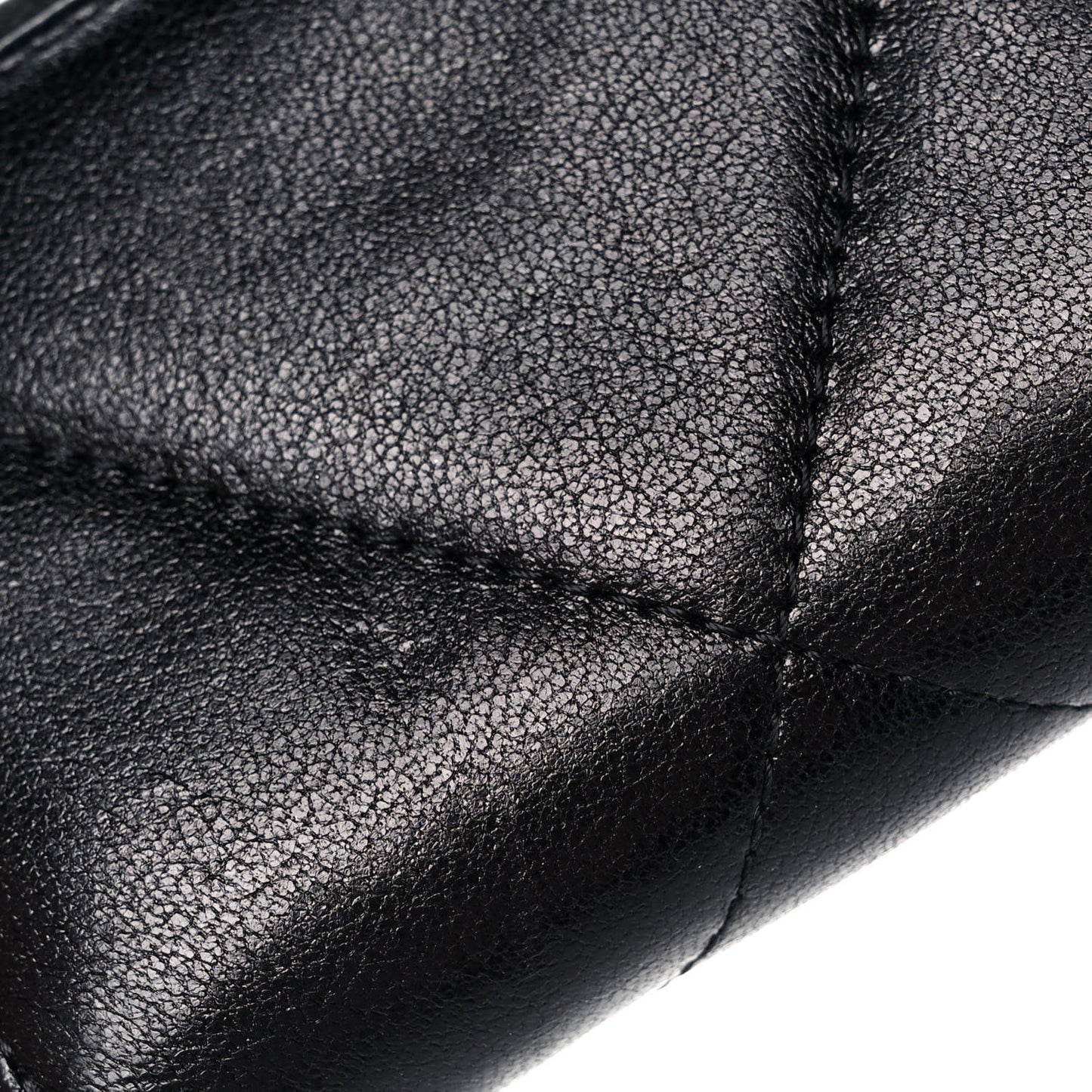 Shiny Goatskin Quilted Chanel 19 Zip Around Coin Purse Wallet Black