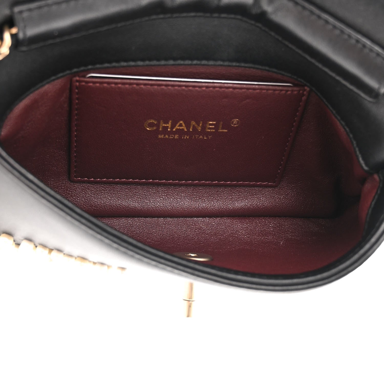 Chanel Lambskin Pearls Flap Black 5 of 13