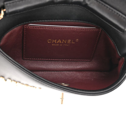 Chanel Lambskin Pearls Flap Black 5 of 13