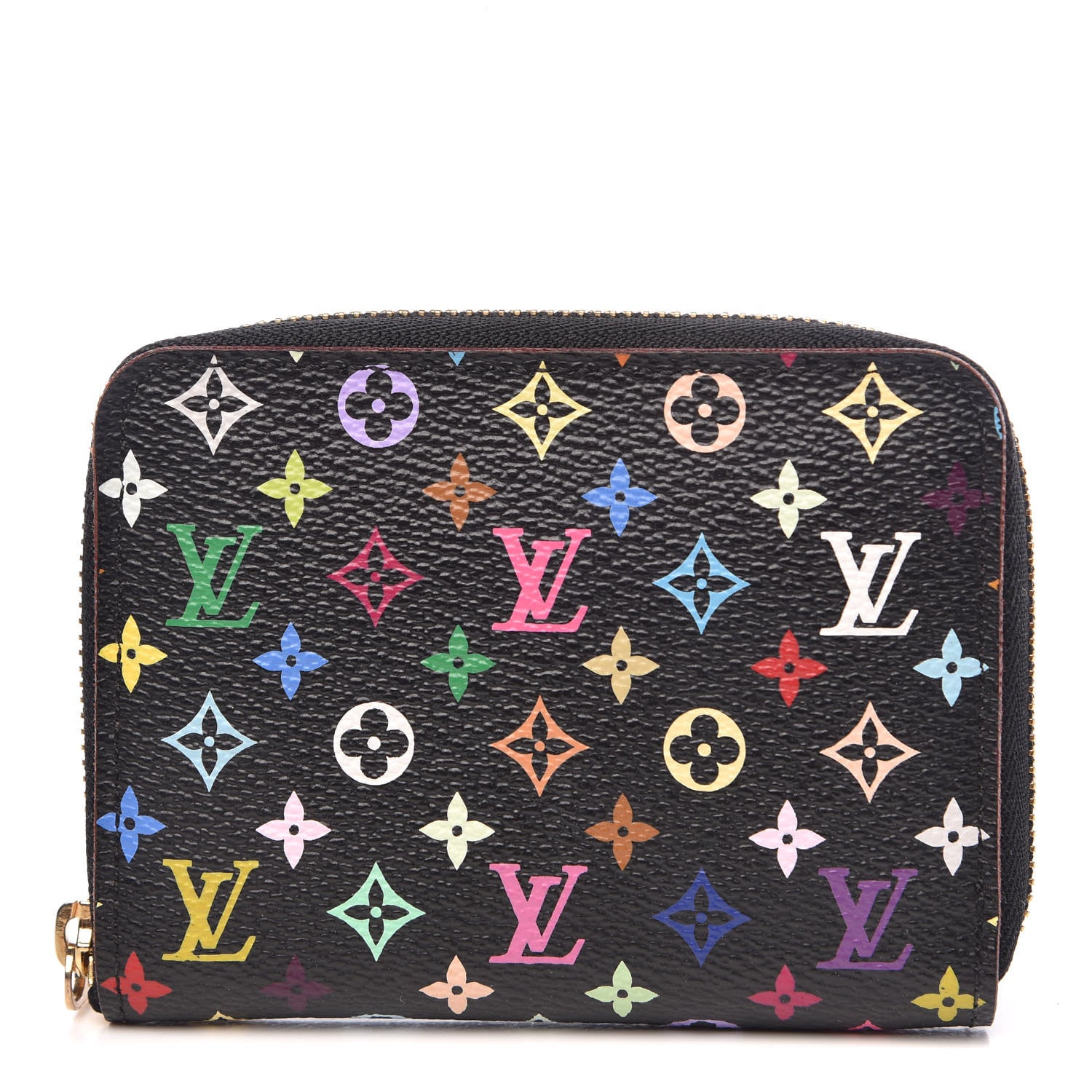 Louis Vuitton Monogram Multicolor Zippy Coin Purse Black Grenade 1 of 6