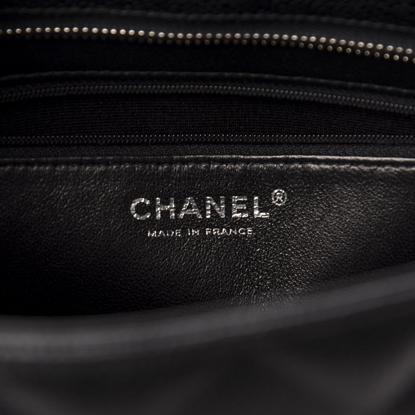 Caviar Quilted Medallion Tote Black
