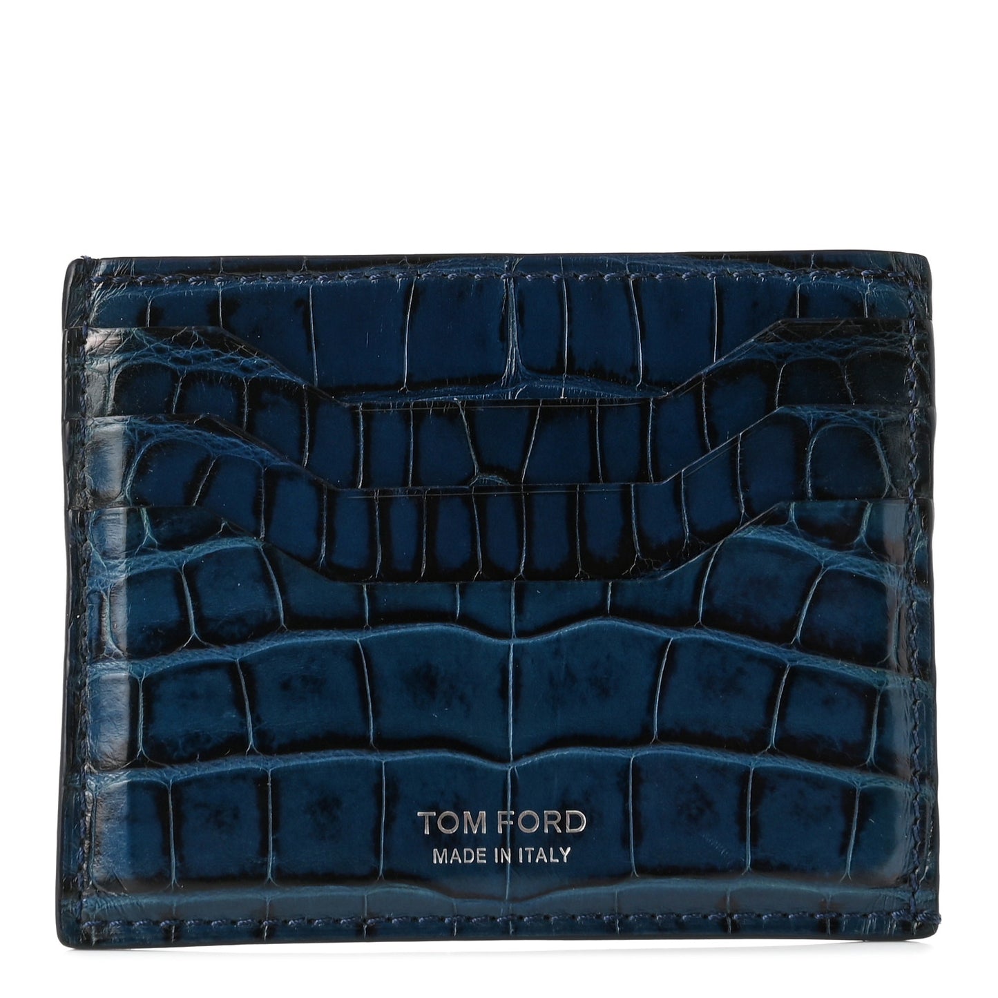 Alligator Card Holder Blue