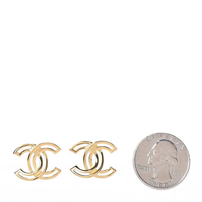 Chanel Metal Obazine CC Earrings Gold 2 of 4
