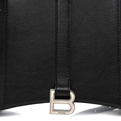 Balenciaga Grained Calfskin XS Hourglass East West Tote Black 7 of 10