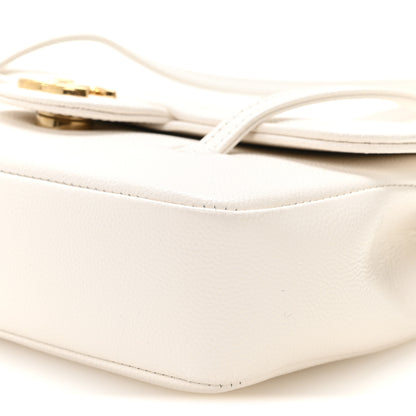 Chanel Shiny Caviar Mini Preppy Coco Shoulder Bag White 10 of 11