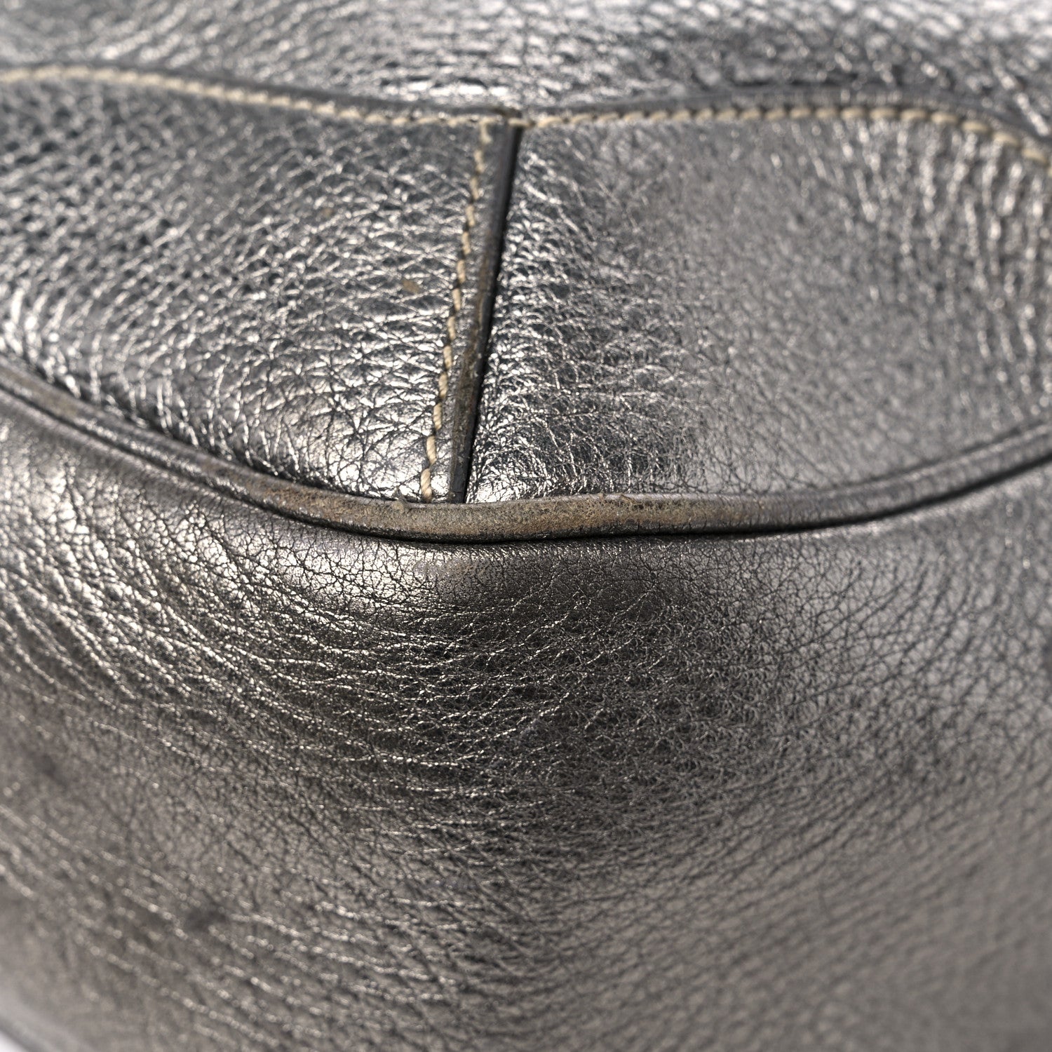 Prada Metallic Vitello Daino Tote 8 of 22