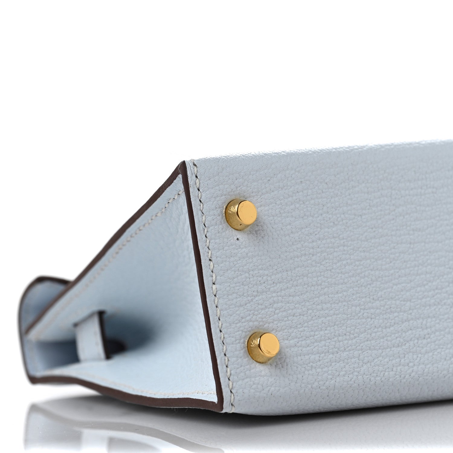 Hermes Chevre Mysore Mini Kelly Sellier 20 Bleu Brume Bleu Electrique 6 of 9