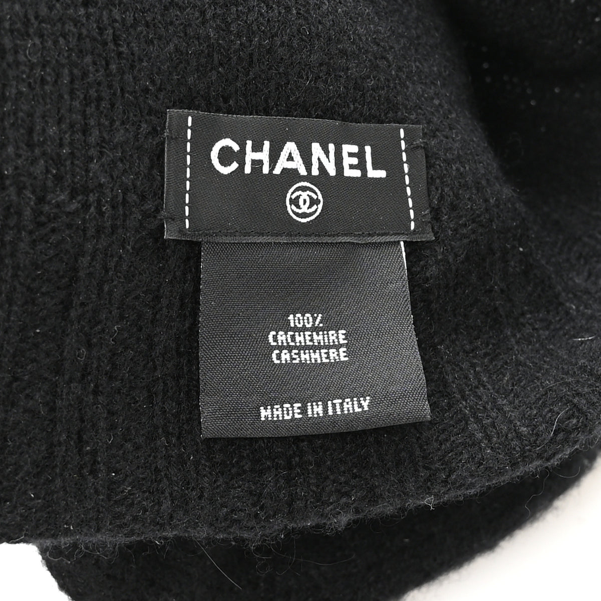Cashmere CC Beanie Hat Black