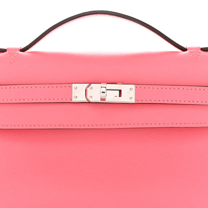 Hermes Swift Kelly Pochette Clutch Rose Azalee 7 of 10