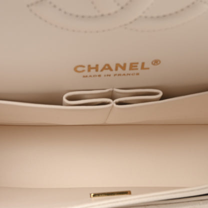 Chanel Caviar Quilted Medium Double Flap White 5 of 11