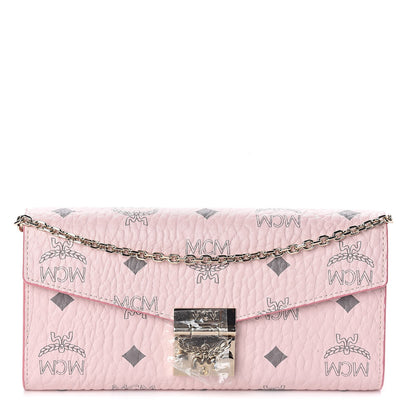 MCM Visetos Large Patricia Wallet On Chain Soft Pink 1 of 8