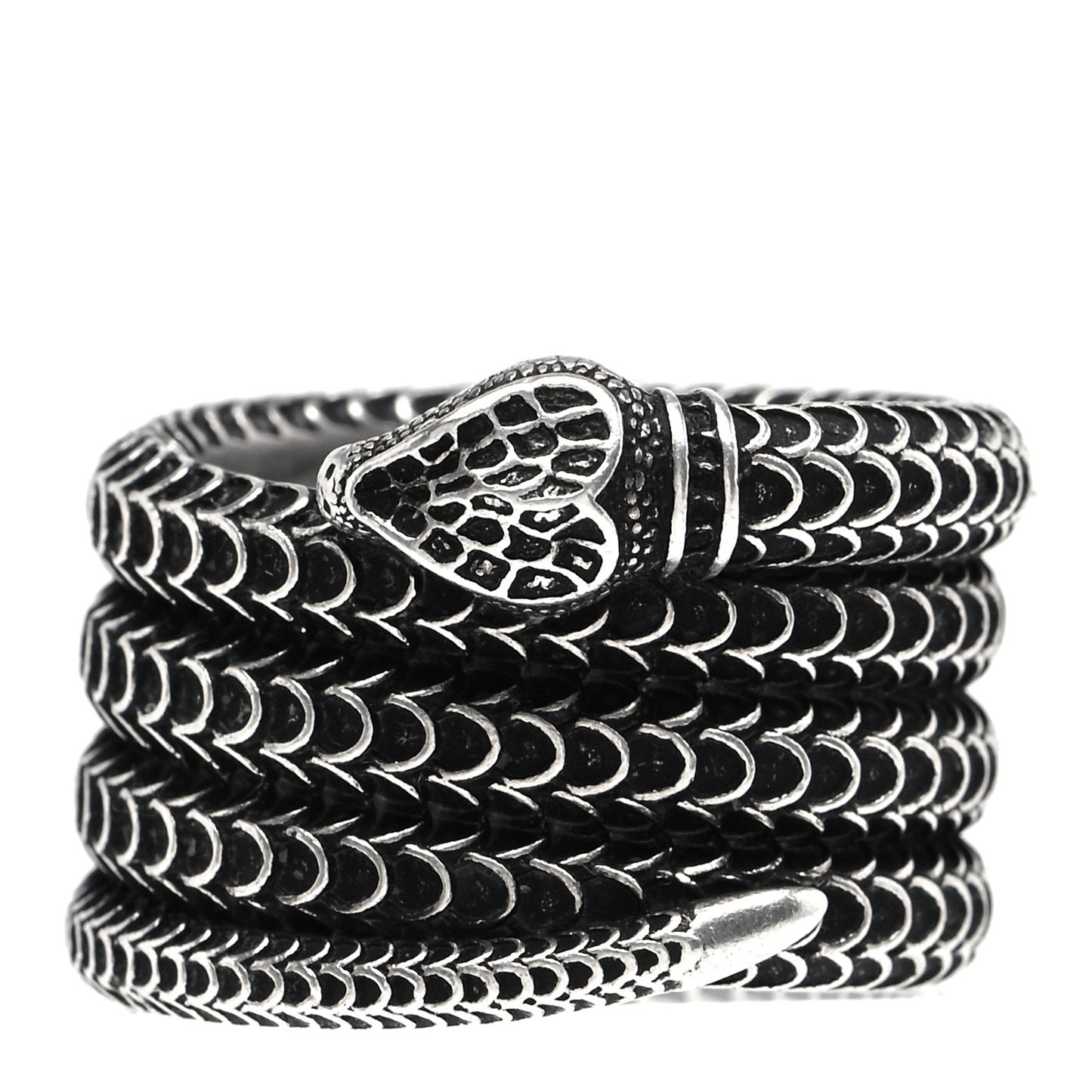 Sterling Silver Gucci Garden Snake Wrap Ring 62 10