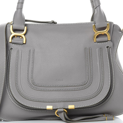 Chloe Calfskin Medium Marcie Satchel Cashmere Grey 8 of 10