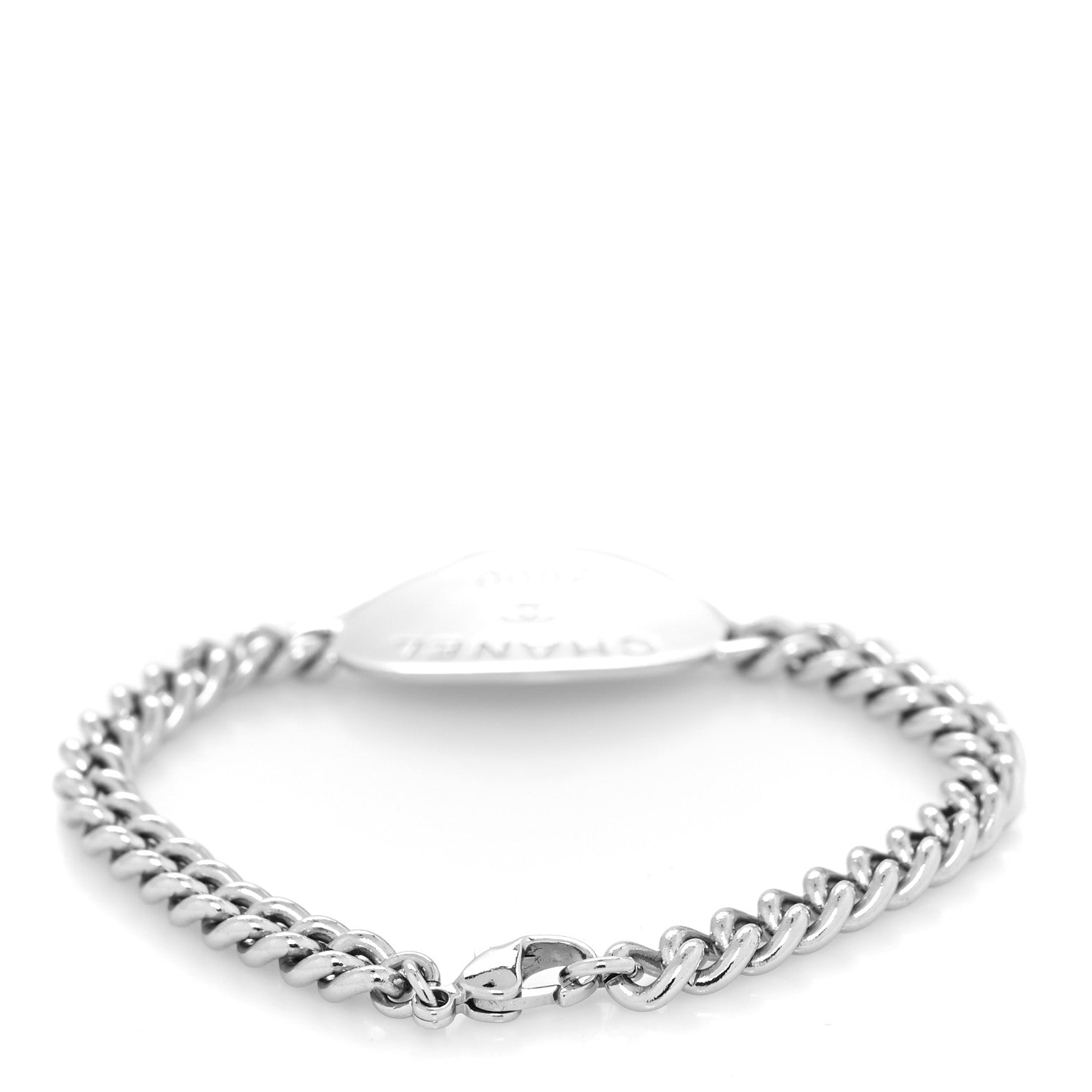 Chanel Chain Logo 2000 CC Bracelet Silver 3 of 5