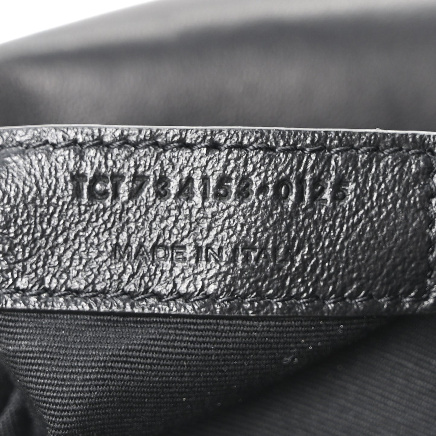 Plunged Lambskin Calypso Black