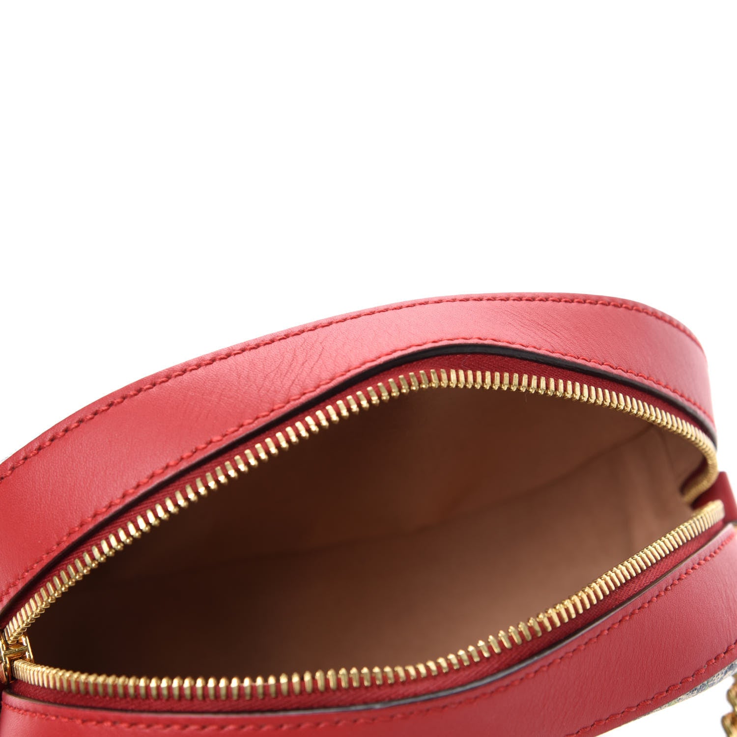 Gucci GG Supreme Monogram Blooms Mini Chain Shoulder Bag Beige Blue Navy Hibiscus Red 5 of 10