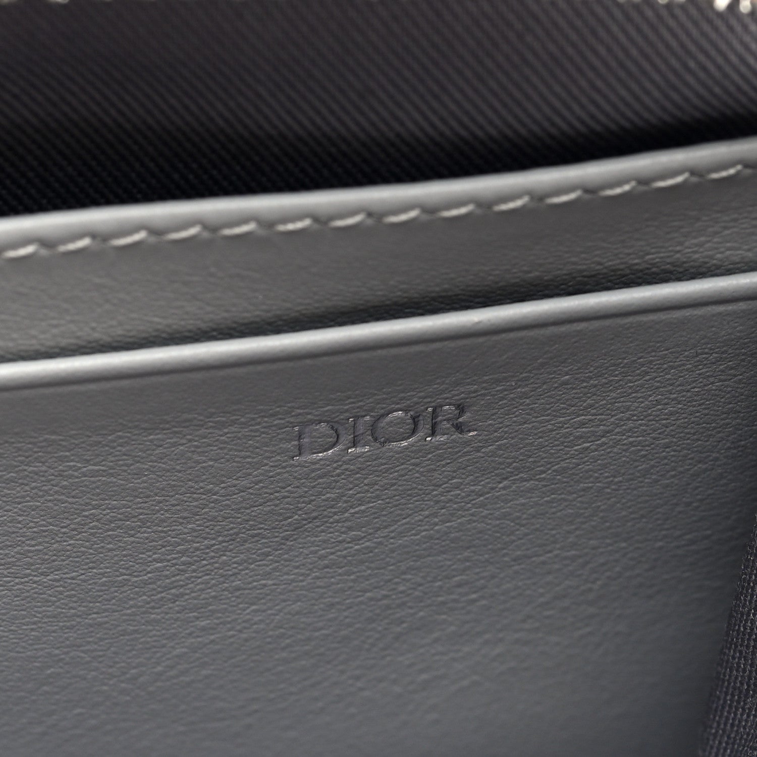 Christian Dior Coated Canvas CD Diamond Messenger Pouch Grey 7 of 10