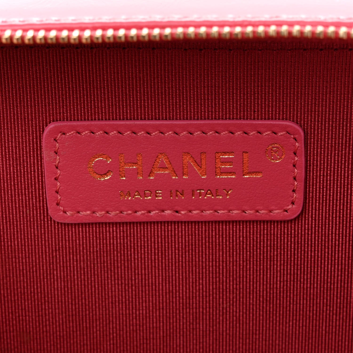 Chanel Crumpled Calfskin Quilted Mini Get Round Top Handle Vanity Case Pink 6 of 10