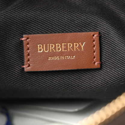 Burberry E-canvas Check Bowling Bag Dark Birch Brown 5 of 8