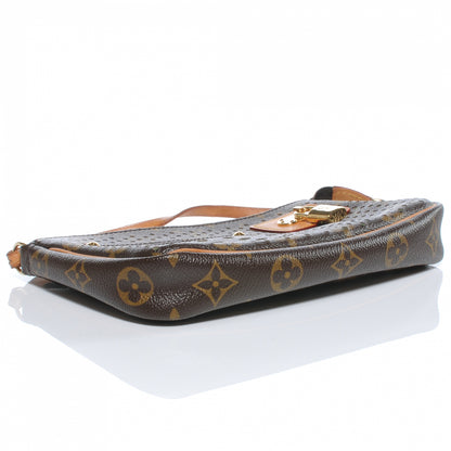 Louis Vuitton Monogram Perforated Pochette Accessories Bag Green 4 of 8