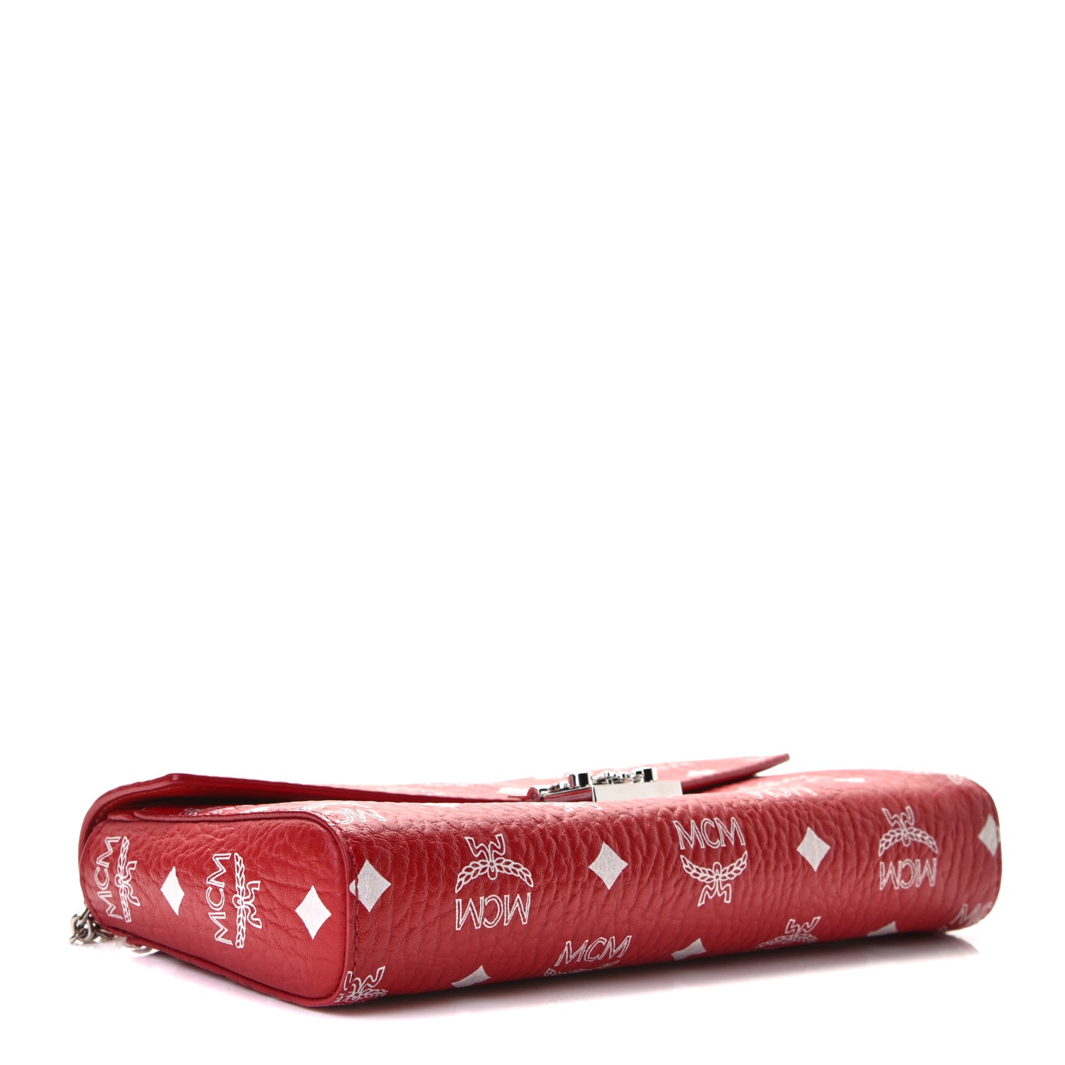 MCM Visetos Patricia Wallet On Chain Red 3 of 6