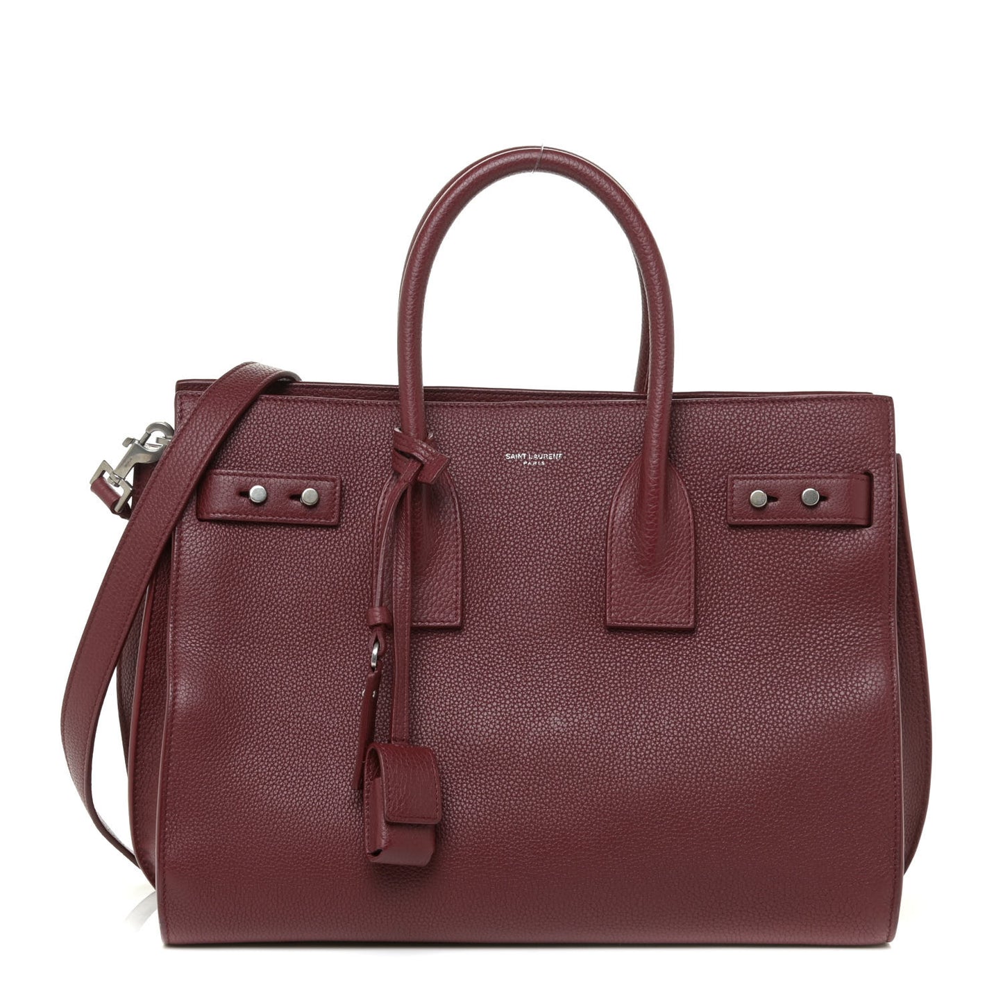 Grained Calfskin Small Supple Sac De Jour Dark Pallisandre