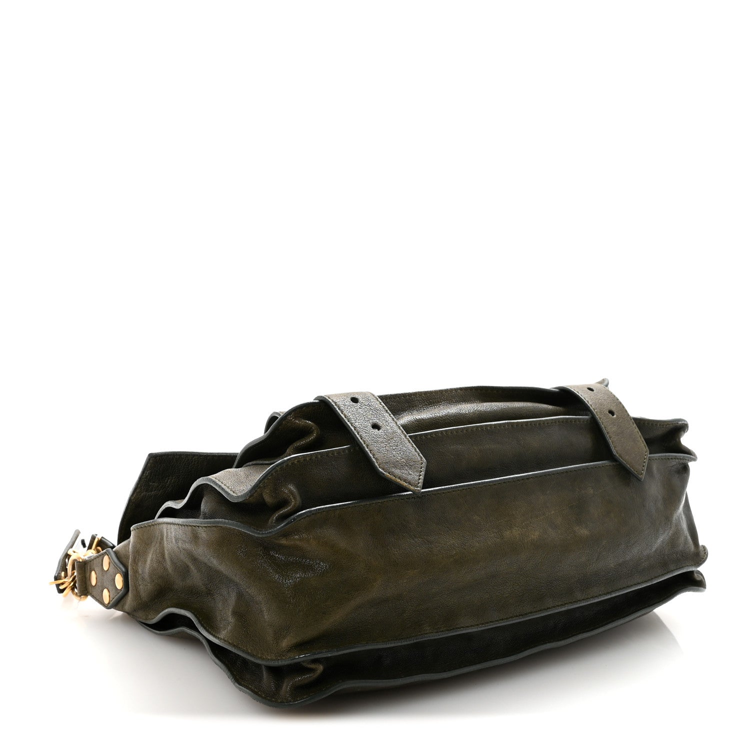 Proenza Schouler Lambskin Medium PS1 Satchel Military 4 of 9