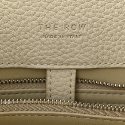 The Row Matte Grained Calfskin Margaux Shoulder 12 White 6 of 9