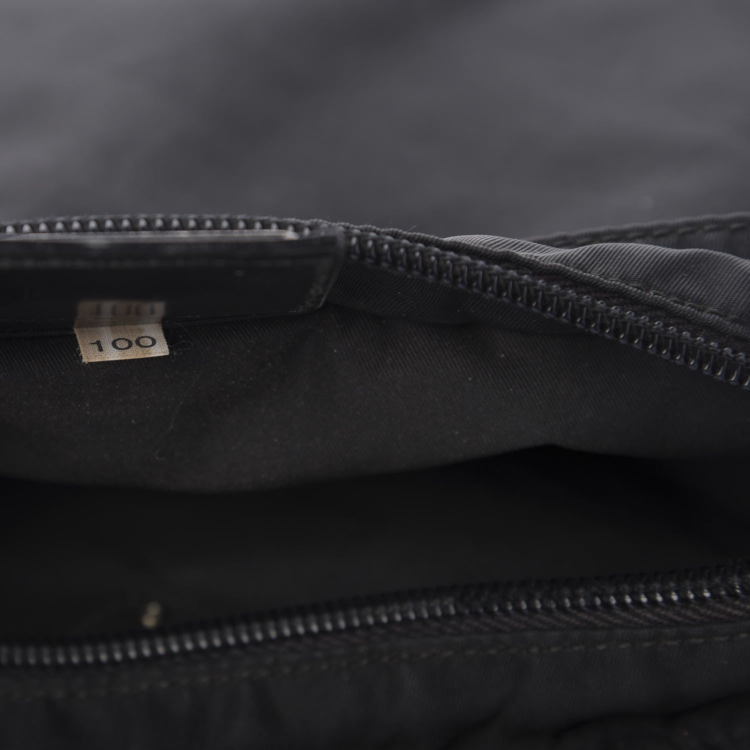 Prada Tessuto Nylon Saffiano Flat Messenger Bag Black 9 of 9