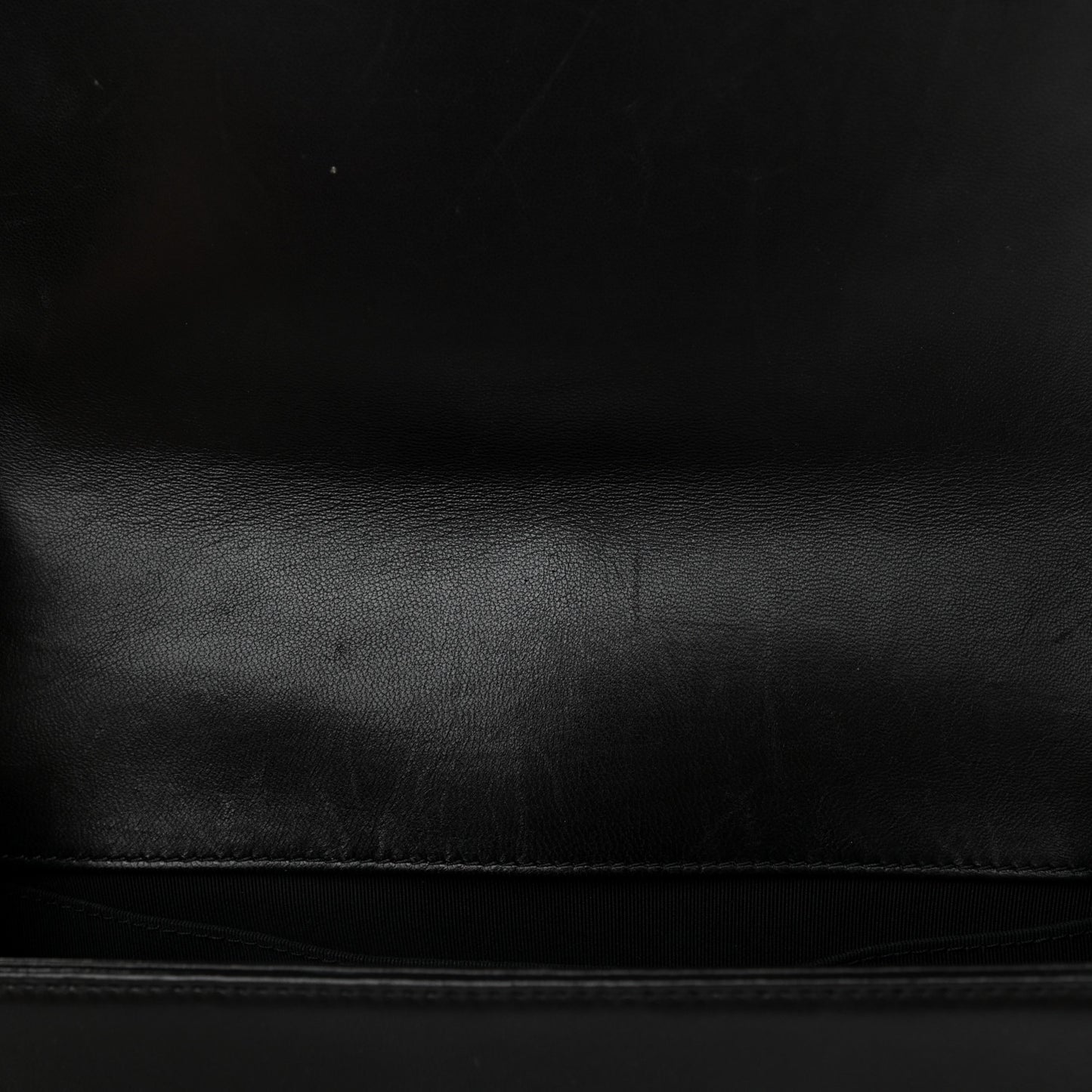 Lambskin Quilted Medium Boy Flap Black