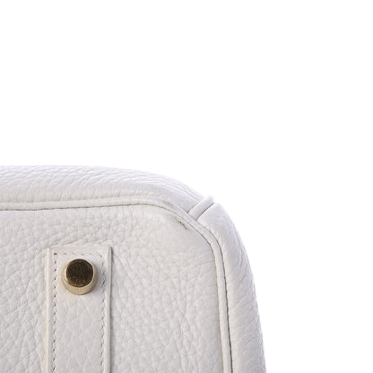 Hermes Taurillon Clemence Birkin 35 White 41 of 45
