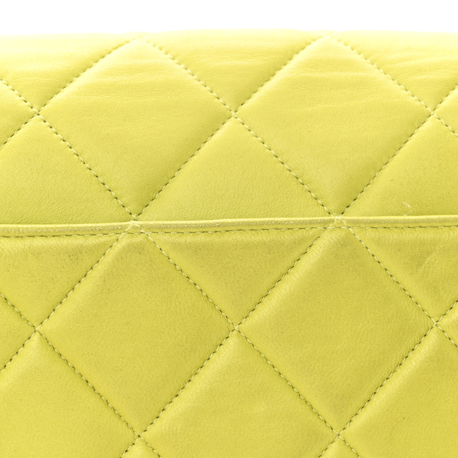 Chanel Lambskin Quilted CC Single Flap Green 12 of 14
