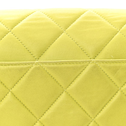 Chanel Lambskin Quilted CC Single Flap Green 12 of 14