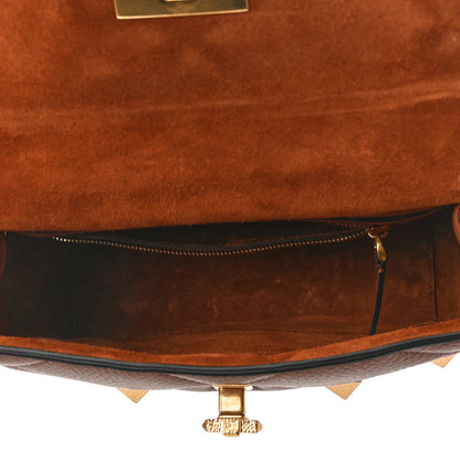 Valentino Garavani Grained Calfskin Medium Roman Stud Shoulder Bag Selleria 7 of 10