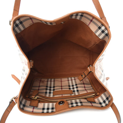 Burberry Haymarket Check Small Canterbury Tote Brown 5 of 14