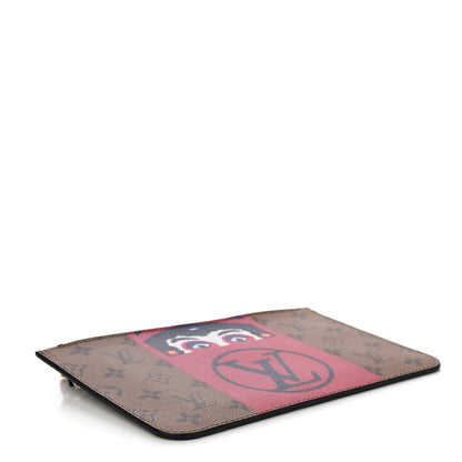 Louis Vuitton Reverse Monogram Kabuki MM GM Pochette 4 of 10