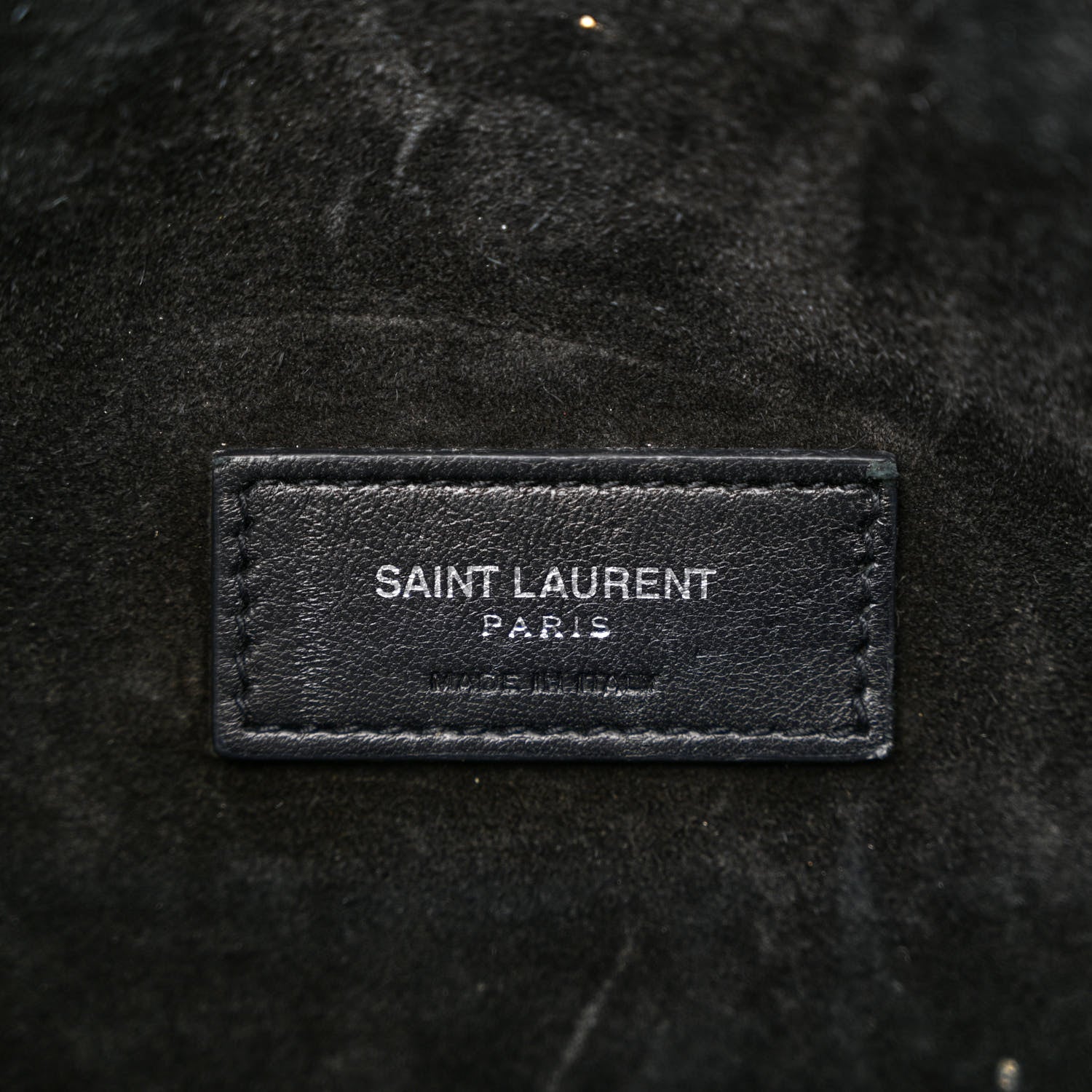 Saint Laurent Calfskin Crocodile Embossed Small Supple Sac de Jour Black 6 of 13