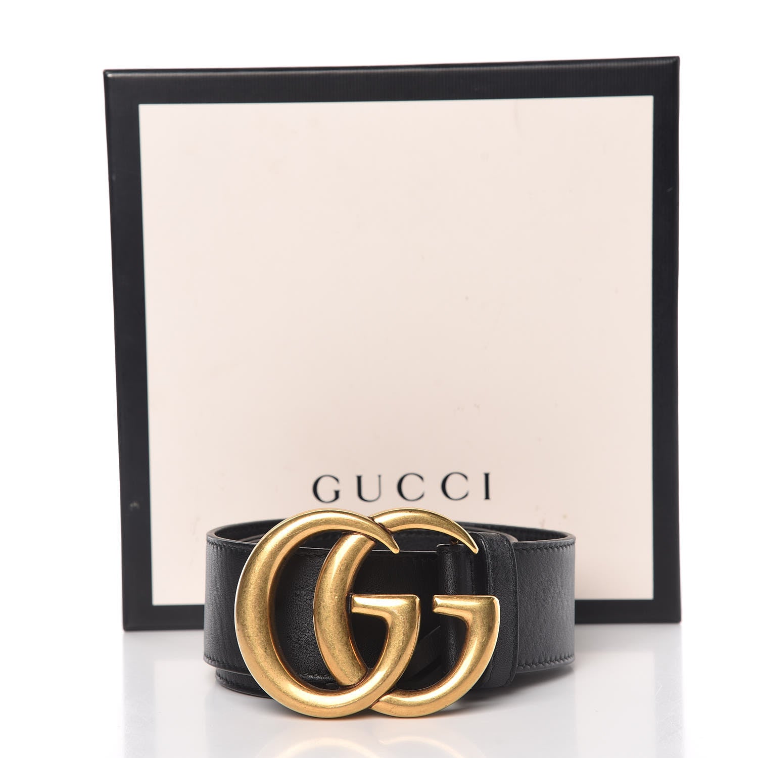 Gucci Calfskin Double G 40mm Belt 75 30 Black 8 of 8