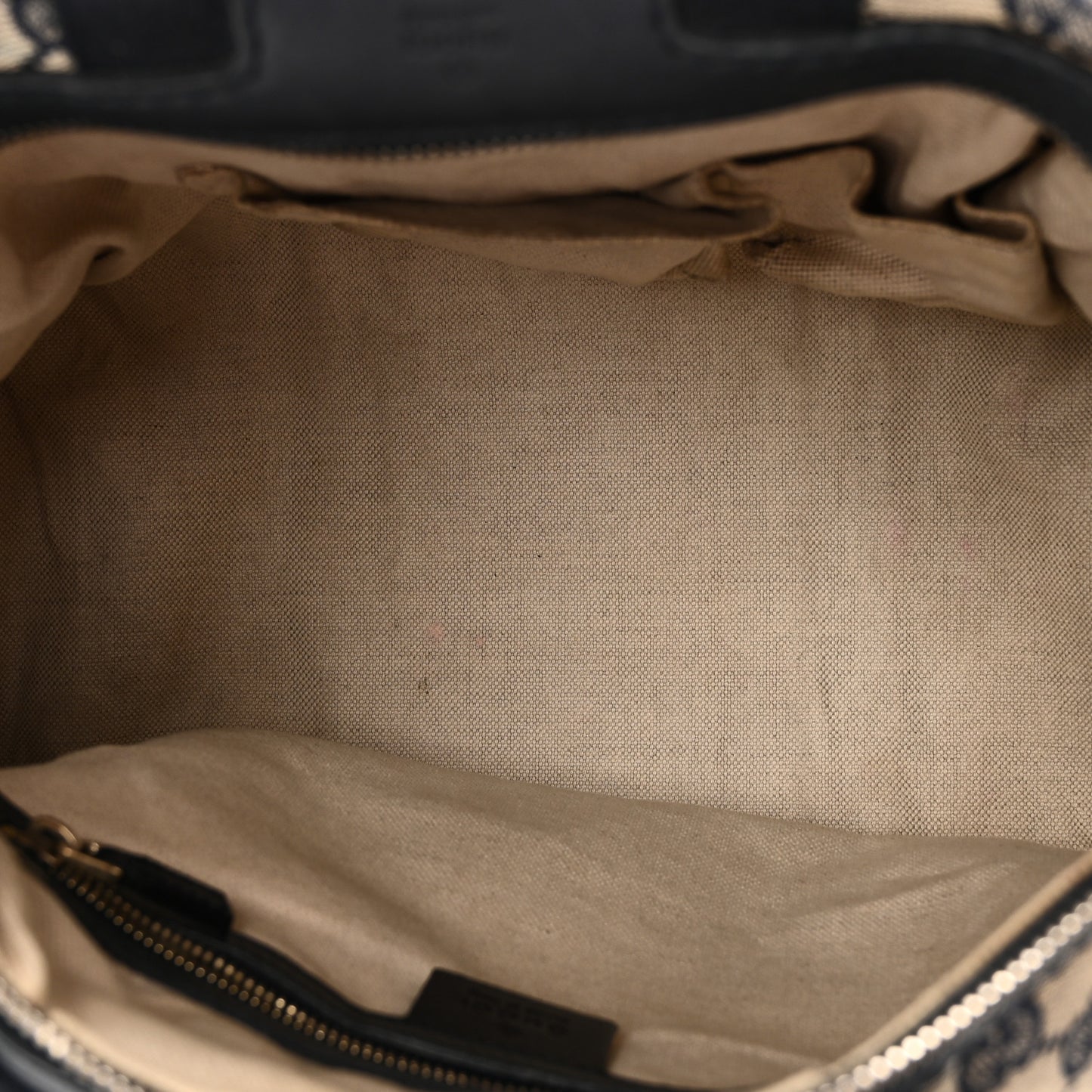 Monogram Selleria Calfskin Vintage Web Medium Boston Beige Blue