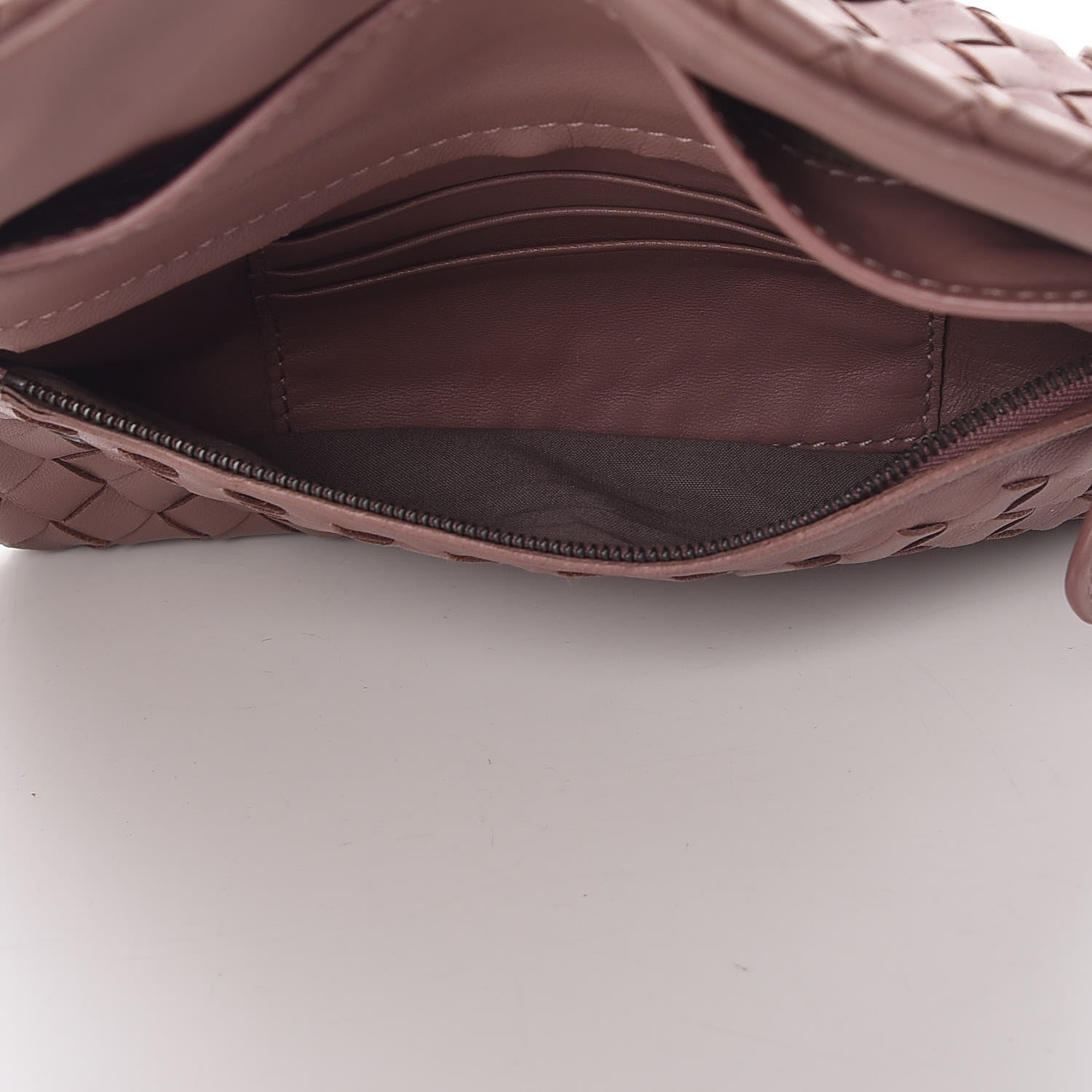 Bottega Veneta Nappa Intrecciato Small Chain Crossbody Dusty Rose 6 of 13