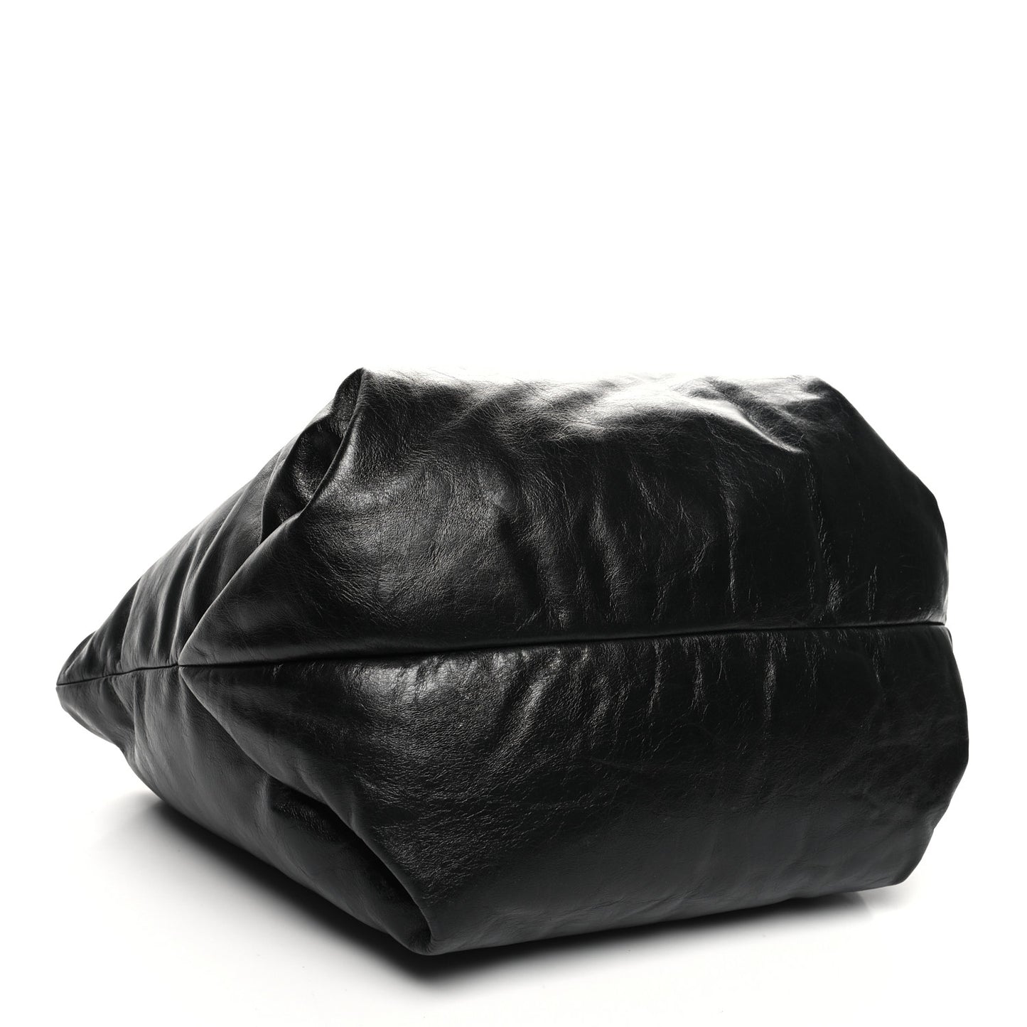 Calfskin Puffy Medium Amelia Tote Black