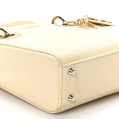 Christian Dior Lizard Mini Lady Dior White 9 of 11