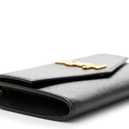 Saint Laurent Grain De Poudre Uptown Chain Wallet Black 9 of 10