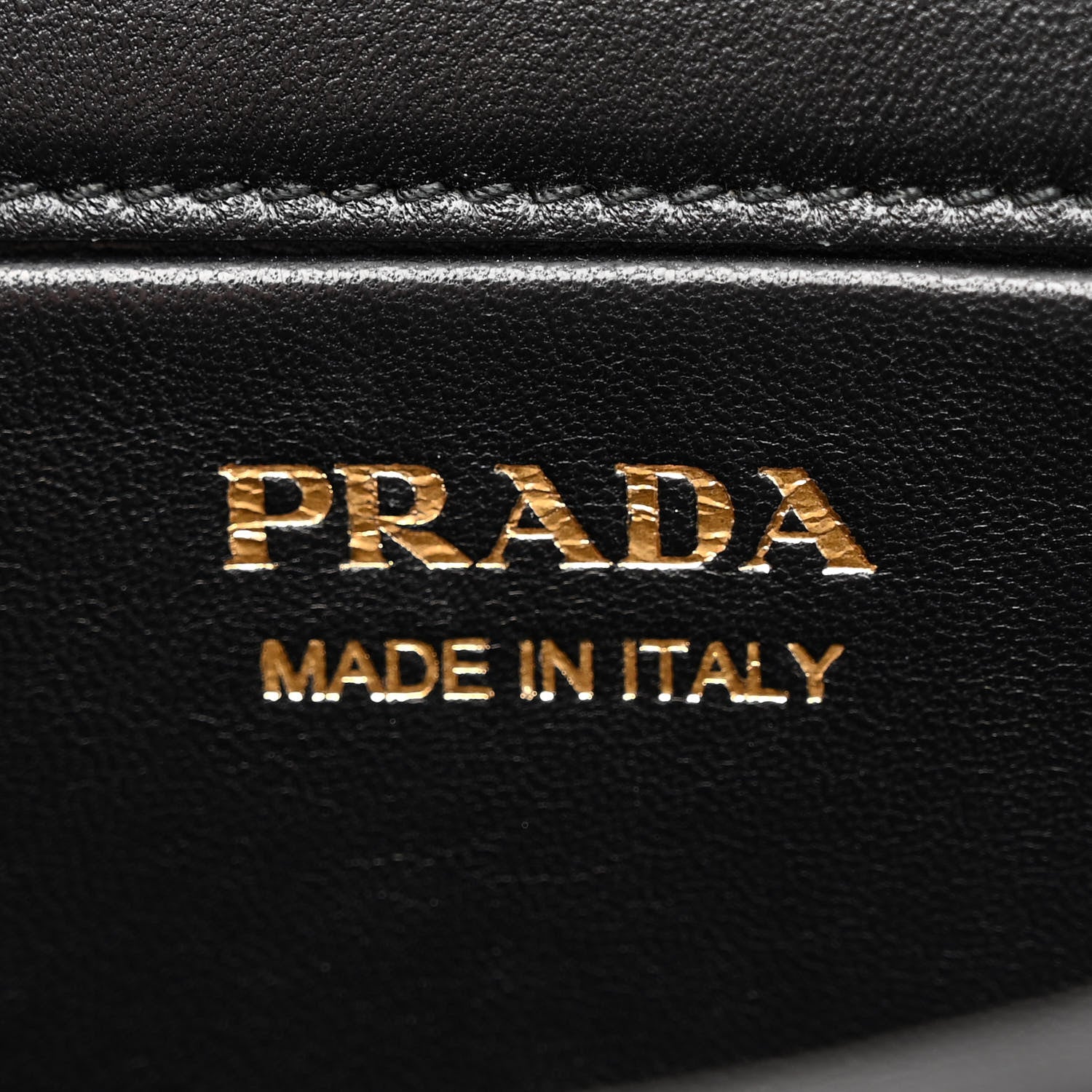 Prada Nappa Triangle Quilted Metal Shoulder Bag Black 6 of 9