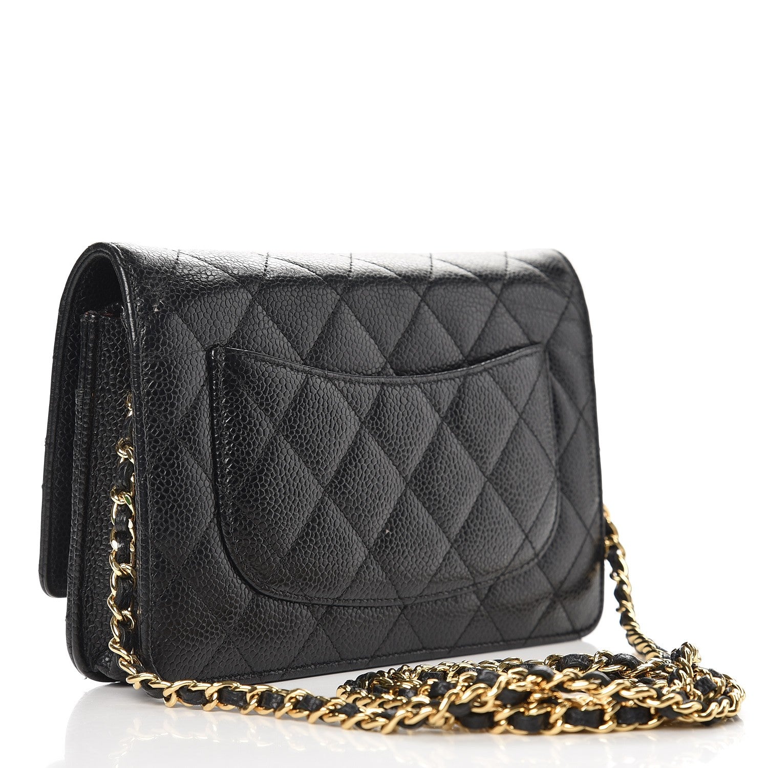 Chanel Caviar Quilted Wallet On Chain WOC Black 3 of 12