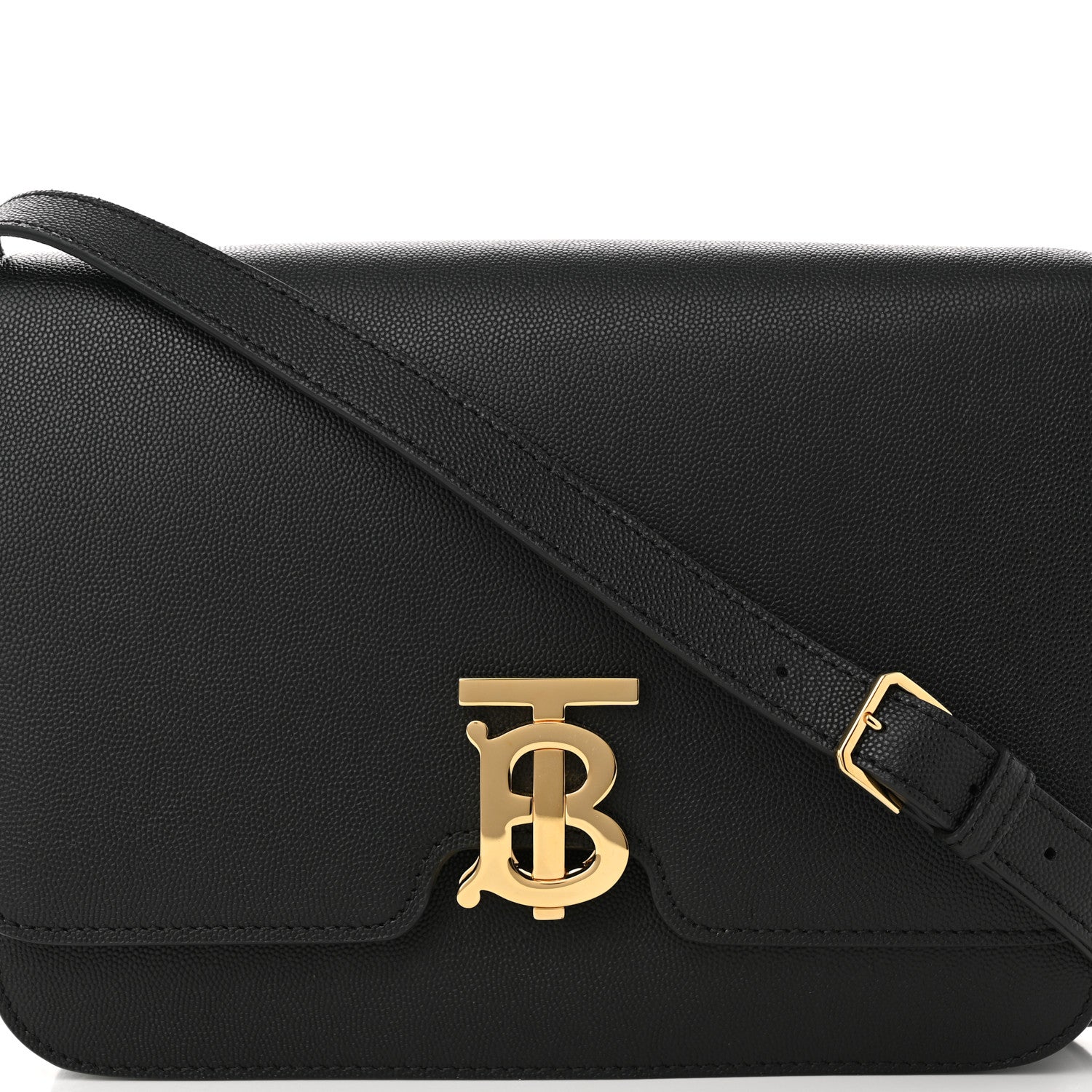 Burberry Calfskin Medium TB Bag Black 12 of 12