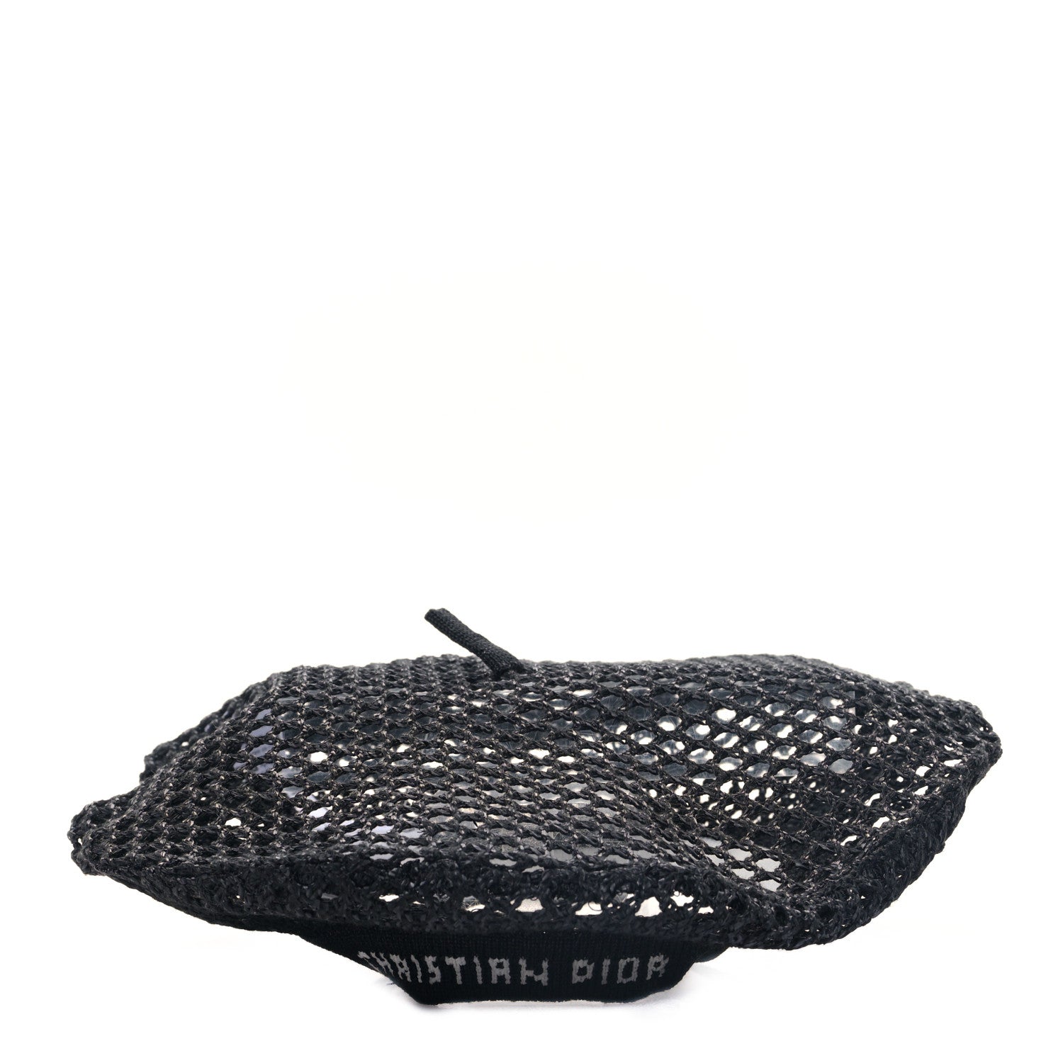 Christian Dior Mesh Arty Beret 57 Black 3 of 9